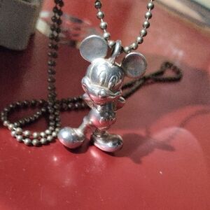 Disney Silver Mickey Mouse Necklace